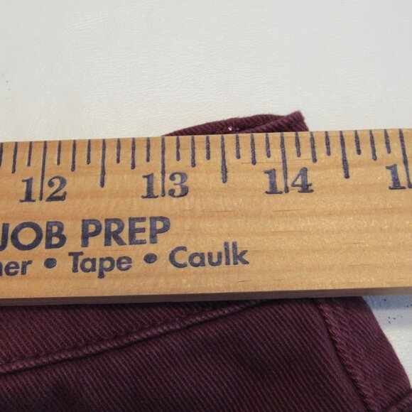 Womens Gloria Vanderbilt Amanda Dark Maroon Red Pants Size 8 Short - Picture 6 of 9